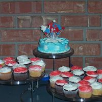 4Th Of July Cupcakes simple cupcakes, small 1 layer 6 inch chocolate cake. Made for a family get together, thank goodness I decided to make them, no one else...
