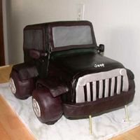 Jeep Cake I made this cake for a friend's son's 16th birthday to resemble the jeep he was getting. Excuse the support toothpicks under the...