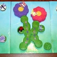Cupcake Gardenscape Thanks to everyone who gave me ideas for this. It has taken me a while to get the picture uploaded. The scape consists of 2 6" petal...