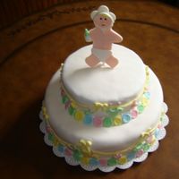 Clothesline This was my first fondant attempt....wish now I'd made the cake one layer taller, but not too bad for the first time I suppose!