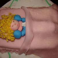 Sleeping Beauty Close up of fondant Sleeping Beauty