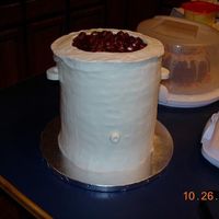 Chili Cook Off Cake Our office held a chili cook off this fall...I baked a cake that looked like a crock pot, filled with chili! This is 5 8" rounds (with...