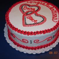 Sarah & Steve For a friend's red and black themed wedding shower