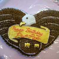 Bald Eagle Bald Eagle wings done with Choc. Buttercream