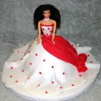 Miss Valentine yellow cake, buttercream, and foundant.