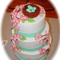 Spring Time Top View This is a better view of the top of my spring cake. TFL!