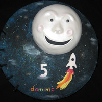 Rocket To The Moon.. I made this for my son's 5th birthday!