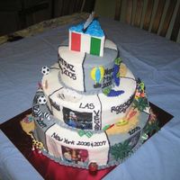 Places We Have Been I did this for my husband at our wedding...his favorite colors are black and silver....for the Raiders! Sorry to upload two pics, but I...