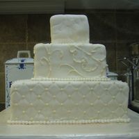 Ivory On Ivory All WASC cake, love it! This order was put in at 12: on Wednesday and he needed it by 4:00 Thursday! CRAZY, so I had a "doctor...