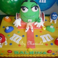 M&m Party All the cake is fondat...