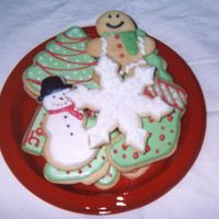 Holiday Cookies I am new to decorating but made these from many of your inspirational cookies using the no fail sugar cookie recipe and the antonia royal...