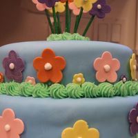 Tower Of Flowers Course 3 Final Cake Cake I made for my Course 3 Final. From the Wilton Course book called Tower of Flowers. Please excuse the bump in my fondant...just as I...