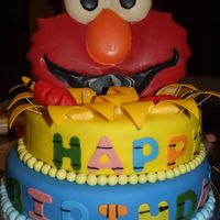 Elmo Birthday Cake This was made out of the Wilton 2007 Yearbook. It was a huge hit for my 2 year old twin sons and of course everyone else. Elmo's mouth...