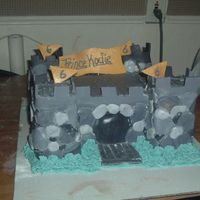 Castle Cake Here is a 3d castle cake that I made for a friend of mine