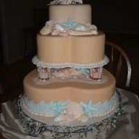 Sea Shells Embraced First entry for a cake competition.