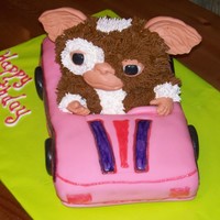 Gizmo In The Barbie Car!!