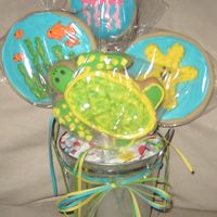 Pict0962.jpg Turtle Cookie Bouquet for my sister's b-day. She loves turtles and thought this was awesome. Got a couple ideas from Bohemia, so...