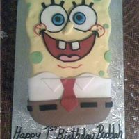 Sponge Bob I can't even begin to tell you what a headache this cake was...never again :-)