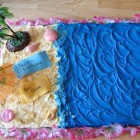 Shellby's Cake This is my first beach cake and I love it!!! It was a lot of fun....Thanks for looking