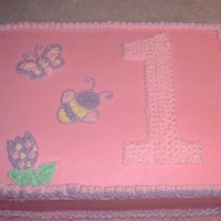 Lauren vanilla cake with vanilla bc made to look like the invitations.