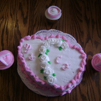 Double Heart Valentine all buttercream