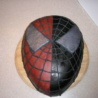 Spiderman/venom i used red mmf and then airbrushed the black on. the eyes are made with luster dust. and the webbing is buttercream.