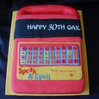 Speak & Spell Cake 