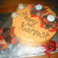 Another Fall Cake :) I Was Really Wanting Some Fall Weather This Day ! Another cake for practice