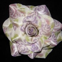 Lavender Stensiled Rose try out for the martha stewart show