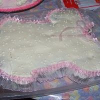 Baby Dress Cupcake Cake This was made for a good friend's baby shower. I don't remember how many cupcakes I used. The lace is real lace, I can't do...