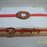 Shipley's Donut Box For my hubby's b-day...he's a cop :) This one was difficult because I was working with nearly impossible whipped icing because it...