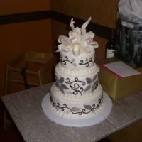 December Birthday Cake I made this for a freinds birthday that was a few days before Christmas.