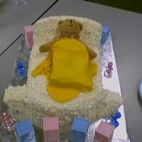 Baby Shower 2007 BC bassinette, double chocolate fudge cake-