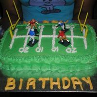 Football Cake Spicecake with Creamcheese Frosting