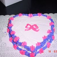 My Heart Cake I was practicing the other day with my heart shape pans......The icing is buttercream
