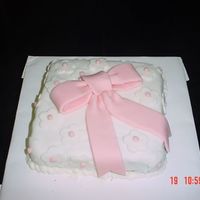 Fondant Cake this is my first fondant cake for course III.....I'm now in the process on making my fondant roses for my finial cake.....