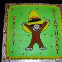 Curious George I did this free hand and it took waaaay too long.It's a good thing I love him so much - my son that is!