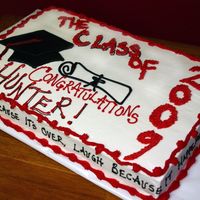 2009 Graduation All buttercream decoration.