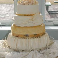 Antique / Vintage Theme Wedding Cake It's not perfect but I was SO happy with the way this cake came out! It's only my 3rd wedding cake and the best by far. It was my...
