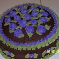 Rosettes I made several of these mini cakes with rosettes for our church bake sale.