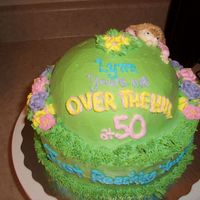 Over The Hill cake was made with riches icing.