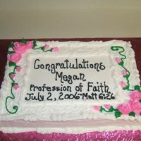 Profession Of Faith Simple cake for a Church Profession of Faith