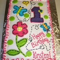 Flowers And Butterflies Similar to the Hugs and stiches napkin. All buttercream.