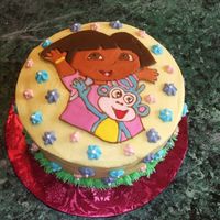 Dora Cake This was for a little girl's 2nd birthday. Done in buttercream with royal icing decorations.