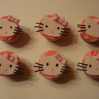 Hello Kitty Cupcakes Hello Kitty Cupcakes for 5 year old birthday girl.