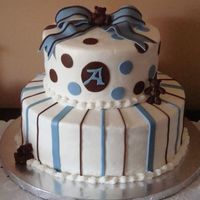 Baby Andrew This cake was inspired by a great one here on CC done by LoriRice. Hers is much better than mine, but my cousin loved it & I had to try...