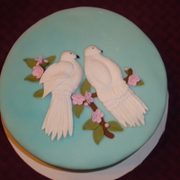 Bas Relief Birds And Cherry Blossoms I did this cake in a class taught by Dina Gandy yesterday. Great class & wonderful instructor. Fun learning the Bas Relief technique &...