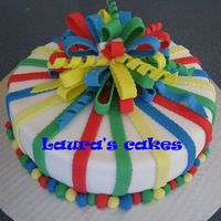 B'day Gift I made this cake for my little girl's b'day party at school. I didn't have much time and so I used buttercream to hold the...