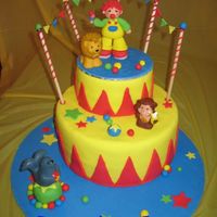 Circus Cake I was inspired by two amazing cakes on this site (one by kaz79, the other I don't know... it's in one of the contests so, no name...
