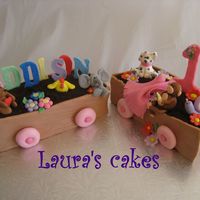 Baby Girl's Train I made a similar one for a little boy and a friend saw it and wanted one for her daughter. Instead of trucks and balls I added stuffed...